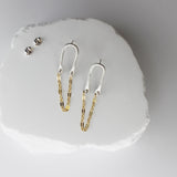 Mixed Metal Earrings