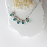 Aqua Chalcedony Necklace