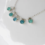 Aqua Chalcedony Necklace