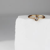 Grey Diamond Ring in 14k Gold