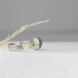 Carved Aquamarine Ring