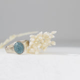 Carved Aquamarine Ring