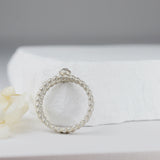 Moonstone Ring with Double Band