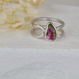 Watermelon Tourmaline Ring