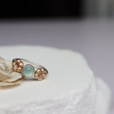 Aqua Chalcedony Ring