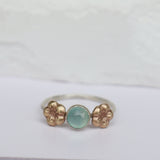Aqua Chalcedony Ring