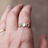 Aqua Chalcedony Ring