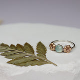 Aqua Chalcedony Ring