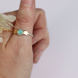 Chalcedony Floral Ring