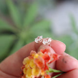 White Sapphire Studs