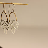 Silver and Gold Fern Earrings