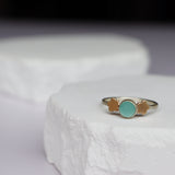 Chalcedony Floral Ring
